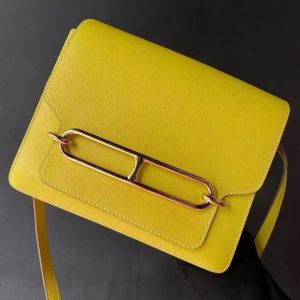 replica hermes sac roulis yellow