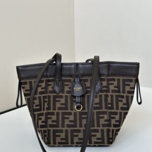 replica fendi origami small brown cotton