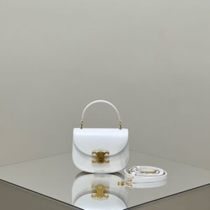 replica celine mini triomphe white