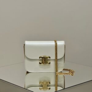 replica celine teen triomphe bag white