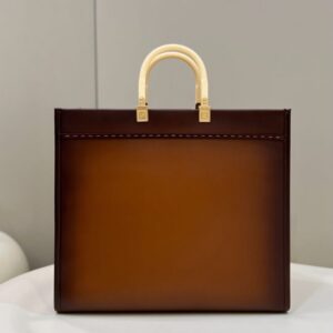 replica fendi peekaboo tote brown