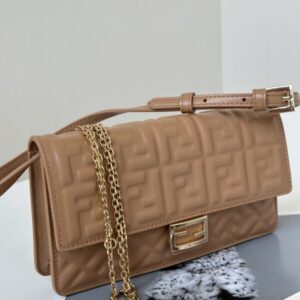 replica fendi baguette full brown