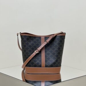 replica celine triomphe bucket brown