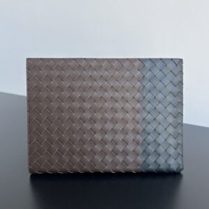 replica bottega veneta half zip clutch