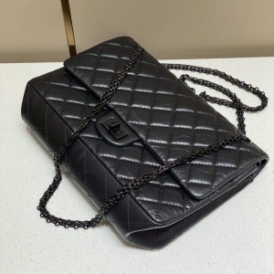 replica chanel 2.55 bag large black
