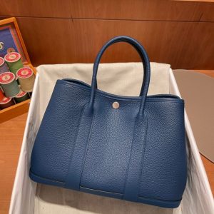 replica hermes garden party 30cm ocean blue