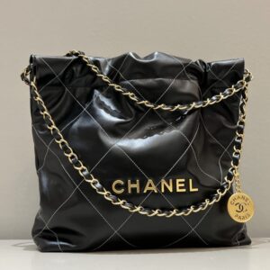replica chanel 22 small handbag black