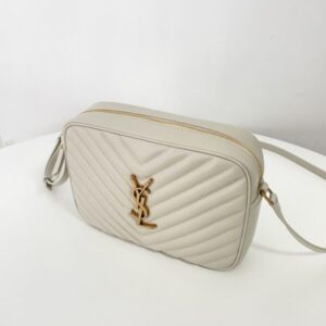 replica ysl lou camera bag white
