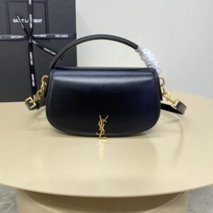 replica ysl voltaire top handle black