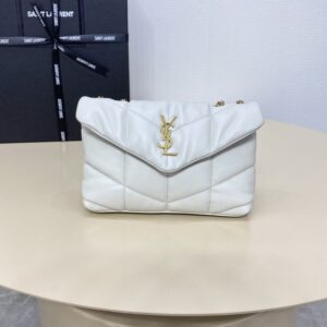 replica ysl loulou white puffer