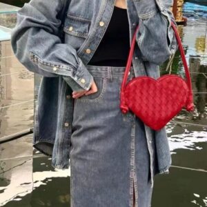 replica bottega veneta solstice red heart
