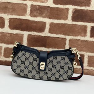 replica gucci moon side canvas black