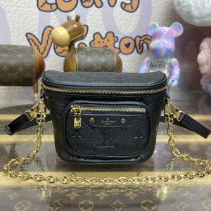 replica louis vuitton bumbag mini full black