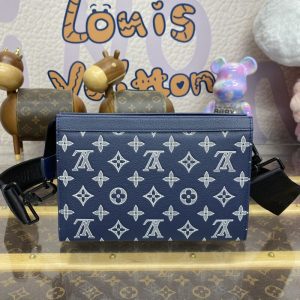 replica louis vuitton gaston wearable wallet blue