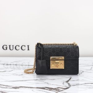 replica gucci padlock’s small lock black
