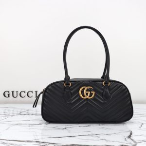 replica gucci marmont small top handle black