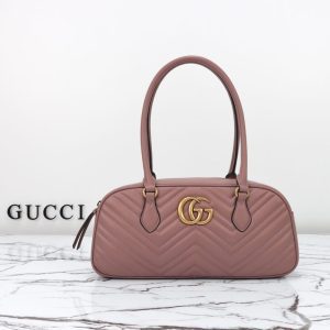 replica gucci marmont small top handle pink