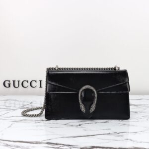 replica gucci dionysus small shoulder bag patent black