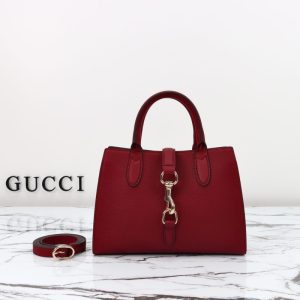 replica gucci jackie tote hook closure red