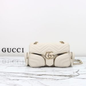 replica gucci marmont 2.0 gg shoulder bag white