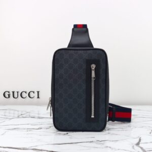 replica gucci supreme sling bag black