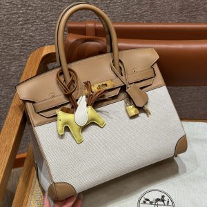 replica hermes birkin chai brown