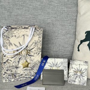 replica dior d fence card holder
