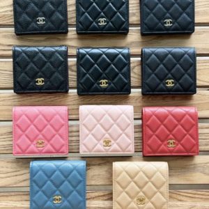 replica chanel compact bifold wallet