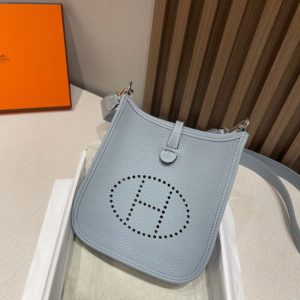 replica hermes evelyne ii tpm linen blue