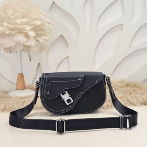 replica dior saddle messenger black