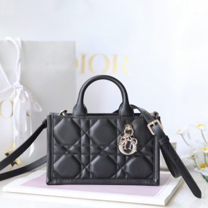 replica dior tote book mini black