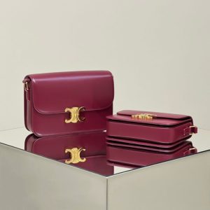 replica celine triomphe mini bordeaux