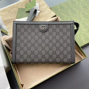 replica gucci g ophidia clutch grey
