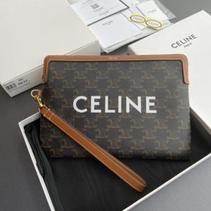 replica celine triumphe clutch brown