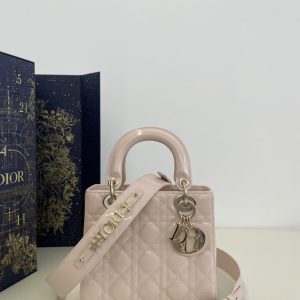 replica lady dior patent pink abc