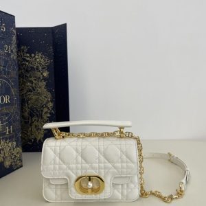 replica dior jolie top handle white