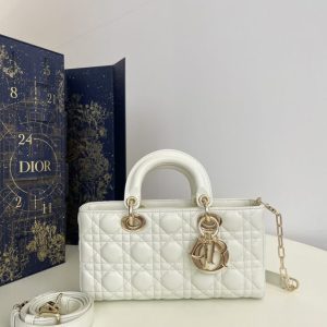 replica dior lady d joy large bag white