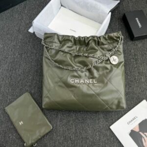 replica chanel 22 medium handbag pink greed