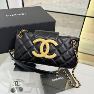 replica chanel 24c baguette bag black