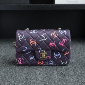 replica chanel 24s graffiti classic flap mini